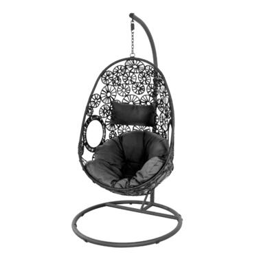 Les - Flower hangstoel zwart product