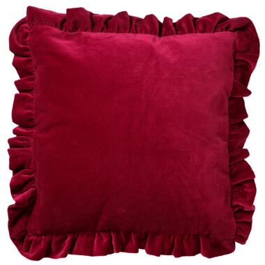 Sierkussen Yara - Red Plum - 45x45 cm product