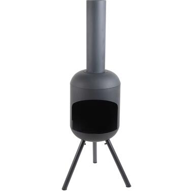 Tuinhaard Fyr 40x146cm met grill staal - zwart product