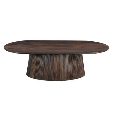 Livingfurn - Salontafel Salvator Walnut Oval 120 - Mangohout product