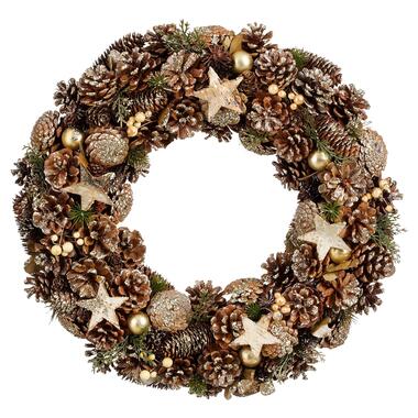 House of Seasons Couronne de Noël - Ø 50 cm - Marron product