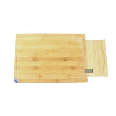 OTIX 3in1 Snijplank met Keukenweegschaal en Messenslijper 38x25,8x3,5cm Bamboe product