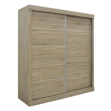 Interiax Armoire 'Mila' 2 portes coulissantes Sonoma (197.5x182.5x52.5cm) product