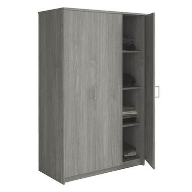 Interiax Armoire 'Amelie' - Chêne gris - 3 portes - 180x120x54 cm product