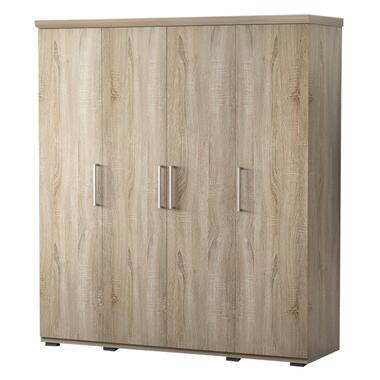 Interiax Armoire 'Mila' - Chêne Sonoma - 4 portes - 183x120x52cm product