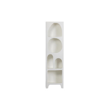 Cabinet - Bois - Blanc - 180x48x32 - WOOOD - Caz product