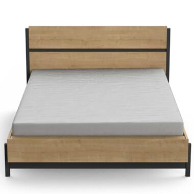 Bed Craig 140x190/200 cm-Hamilton eik/matzwart product