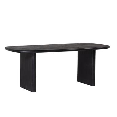 Table de salle à manger ovale Gin - bois de manguier noir - 200 cm product