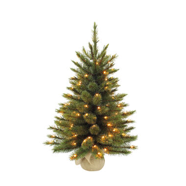 Triumph Tree Forest Frosted Sapin de Noël Artificiel toile de jute LED product