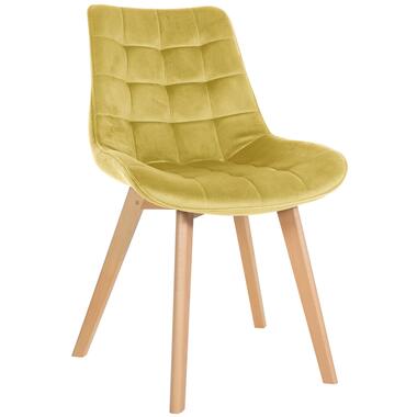 CLP chaise salle à manger Brook Nature Frame - Velours - Jaune product