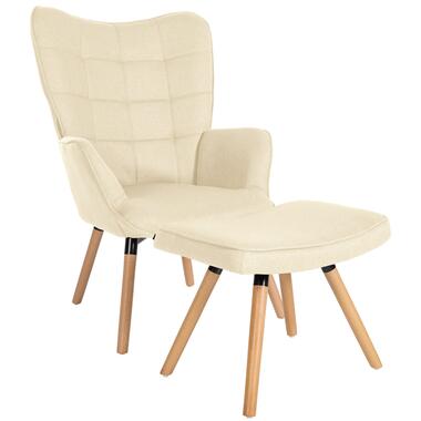 CLP Fauteuil Garding Nature Cadre - Tissu - Crème product