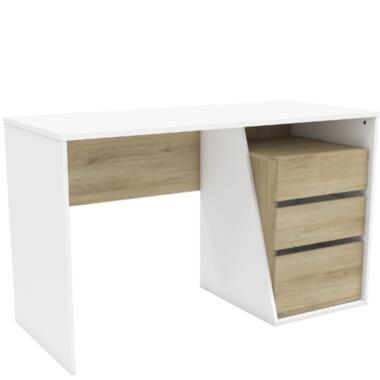 Bureau Jeffry-Kronberg eik/mat wit product