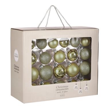 House of Seasons Boules de Noël - 42 pièces - Ø7 cm - Verre - Vert product