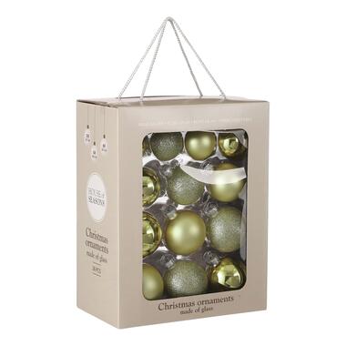 House of Seasons Boules de Noël - 26 pièces - Ø7 cm - Verre - Vert product