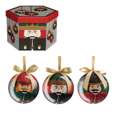 House of Seasons Cadeau Set Kerstballen Notenkraker - 14 Stuks - Rood product