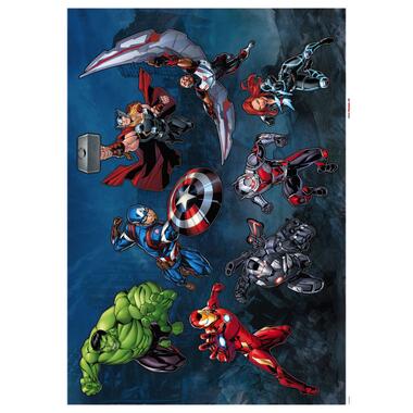 Komar muursticker - the avengers - rood, groen en blauw - 50 cm x 70 cm product