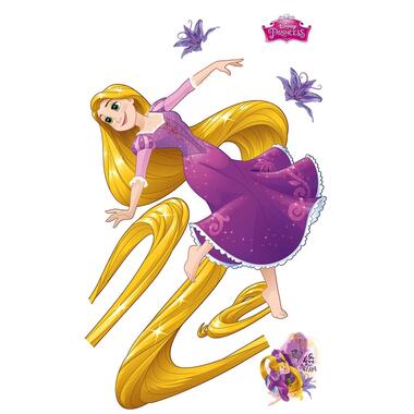 Sanders & Sanders muursticker - Rapunzel - lila paars en geel - 127 x 200 cm product