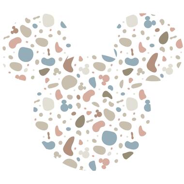 Komar zelfklevende behangcirkel - Mickey Mouse - roze, blauw en beige product