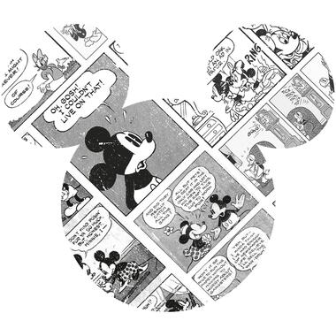 Sanders & Sanders muursticker - Mickey Mouse - zwart wit - 127 x 127 cm product