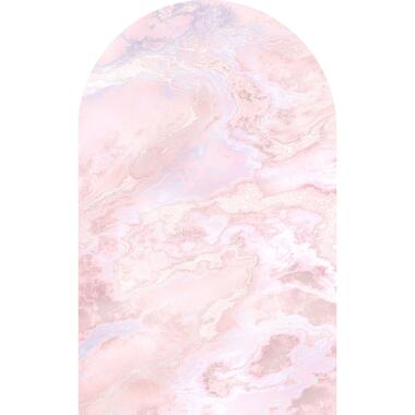 Sanders & Sanders zelfklevende behangcirkel - marmer - roze - 127 x 200 cm product