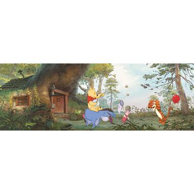 Disney fotobehang - Winnie de Poeh - groen en blauw - 368 x 127 cm product