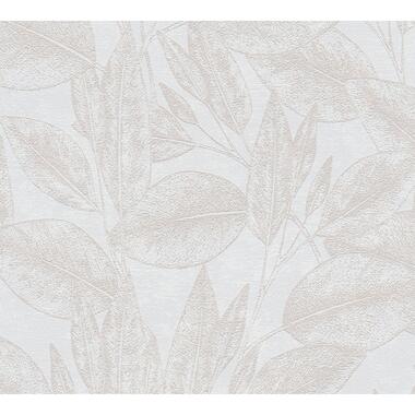 A.S. Création behangpapier - bloemmotief - beige en crème - 53 cm x 10,05 m - AS product