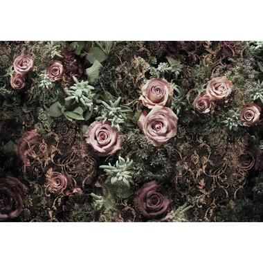 Sanders & Sanders fotobehangpapier - bloemen - roze en groen - 368 x 254 cm product