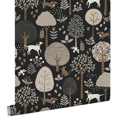 ESTAhome papier peint - chiens - noir - 50 x 900 cm - 139714 product