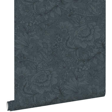 ESTAhome behang - bloemmotief - donkerblauw - 50 x 900 cm - 139792 product