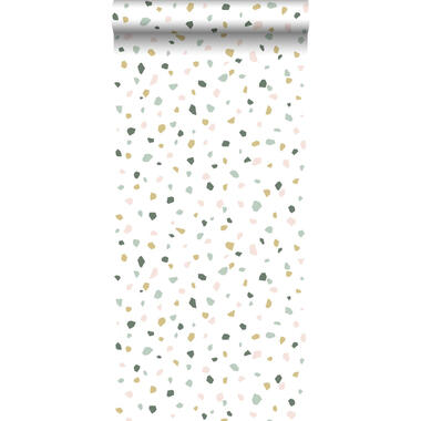 Walls4You behang - terrazzo - multicolor op wit - 0,53 x 10,05 m product