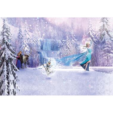 Sanders & Sanders fotobehangpapier - frozen bos - paars en blauw - 368 x 254 cm product