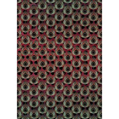 Sanders & Sanders fotobehangpapier - pauw - rood en blauw - 200 x 280 cm product