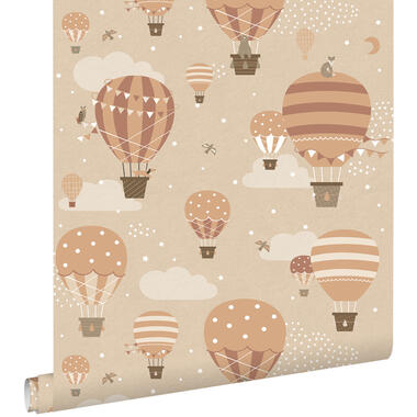 ESTAhome behang - luchtballonnen - beige en terracotta - 50 x 900 cm product