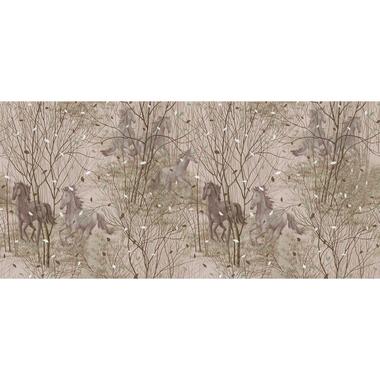 Komar papier peint panoramique - les chevaux - gris violet clair - 6 x 2,80 m product
