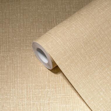 Livingwalls behangpapier - effen - beige en wit - 53 cm x 10,05 m - AS product