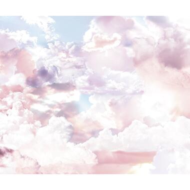 Sanders & Sanders fotobehangpapier - wolken - roze en blauw - 300 x 250 cm product