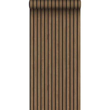 Sanders & Sanders behangpapier - houten wandpanelen 3d - bruin - 50 x 900 cm product