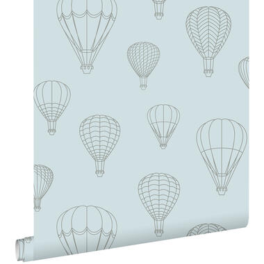 ESTAhome behang - luchtballonnen - lichtblauw - 50 x 900 cm - 139719 product