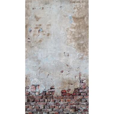 One Wall one Role fotobehangpapier - steen - grijs, rood en wit - 159 x 280 cm product