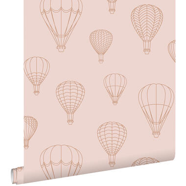 ESTAhome behang - luchtballonnen - terracotta roze - 50 x 900 cm product