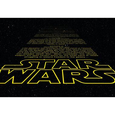 Sanders & Sanders fotobehangpapier - Star Wars - zwart en geel - 368 x 254 cm product