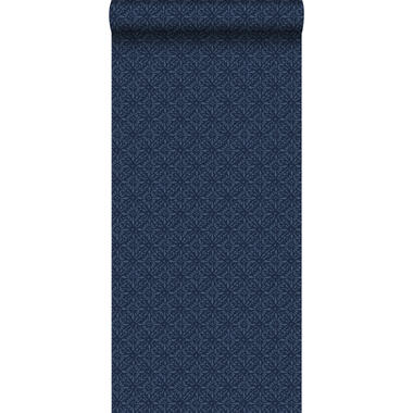 Walls4You behang - etnisch motief - donkerblauw - 53 cm x 10,05 m product