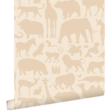 ESTAhome behang - dieren - beige - 0.53 x 10.05 m - 139788 product