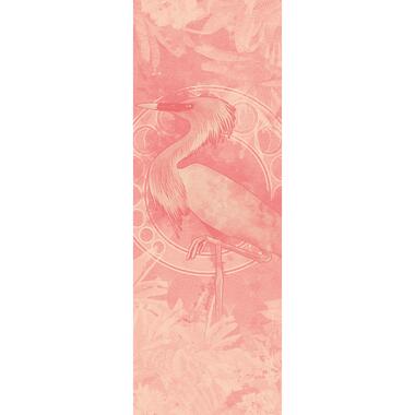 Sanders & Sanders fotobehang - vogel - roze - 100 x 280 cm - 611809 product