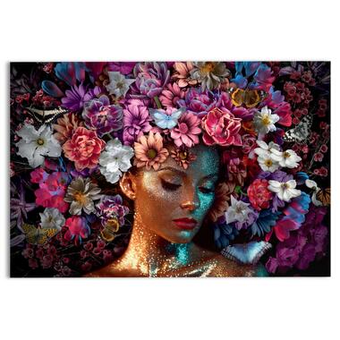 Peinture sur verre Spring Woman 78x116 cm Multicolore product