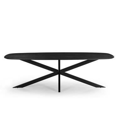 Table de salle à manger ovale Jordan - noir - 180 cm product