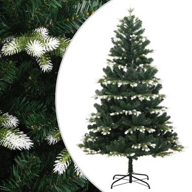 vidaXL Sapin de Noël artificiel à charnières avec neige floquée 150 cm product