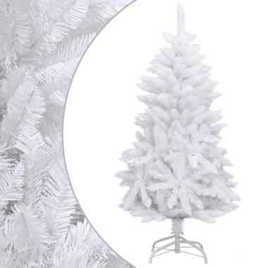 vidaXL Sapin de Noël artificiel à charnières avec support blanc 120 cm product