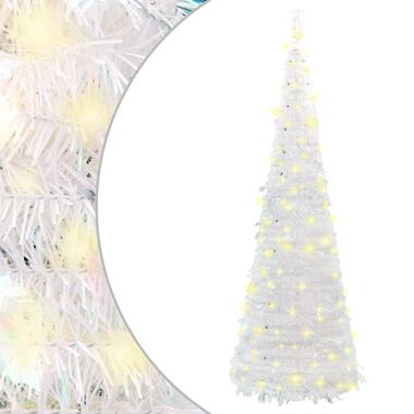 vidaXL Sapin de Noël artificiel escamotable 150 LED blanc 180 cm product