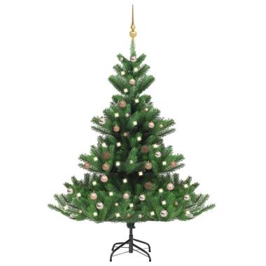 vidaXL Sapin de Noël artificiel Nordmann avec LED et boules Vert 180cm product